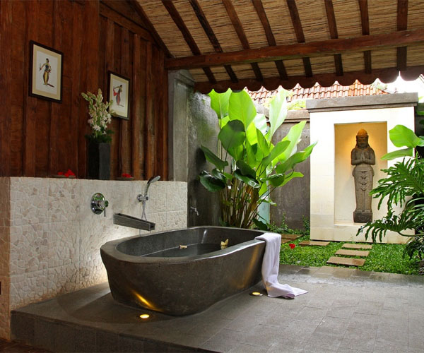 Phòng tắm giao hòa thiên nhiên